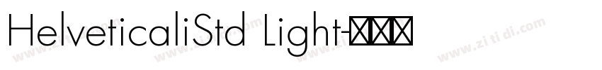 HelveticaliStd Light字体转换